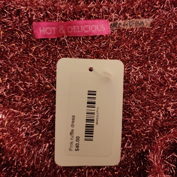 Knitted Pink Tinsel Dress - Picture 5 of 7